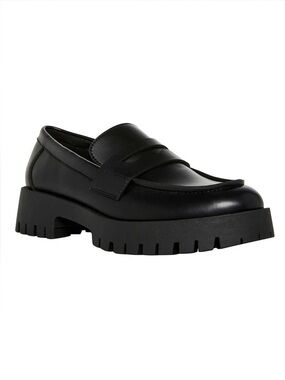 STEVE MADDEN Lolo Penny Loafer Shoes Women's Size 8 Black 1718640